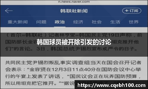 韩国球员被开除引发的讨论